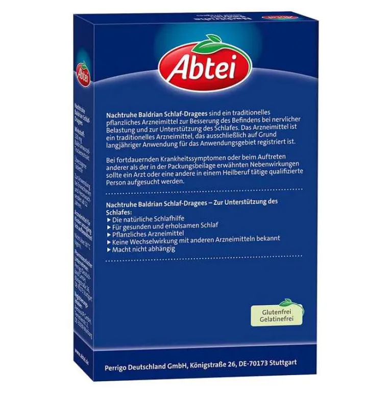 Abtei Baldrian|Beruhigungsmittel-Nachtruhe Baldrian Schlaf-Dragees, 90 St