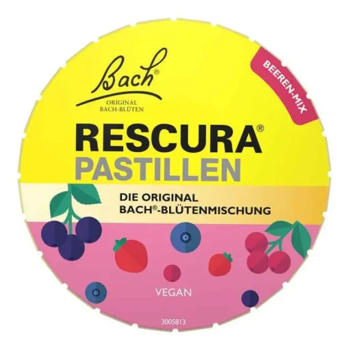 Rescura Bachblütentropfen-Bachblüten Original Pastillen Beeren-Mix, 50 g