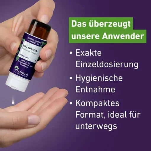Pflüger B-Belladonna D6 Globuli Dosierspender, 10 g
