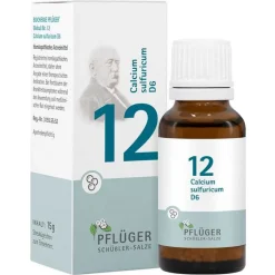 Pflüger Salze Als Globuli|Salze 1-12-Biochemie 12 Calcium sulfuricum D 6 Globuli , 15 g