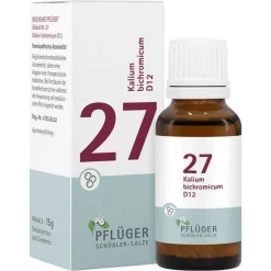 Pflüger Salze Als Globuli|Salze 25 - 36-Biochemie 27 Kalium bichromicum D 12 Globuli , 15 g