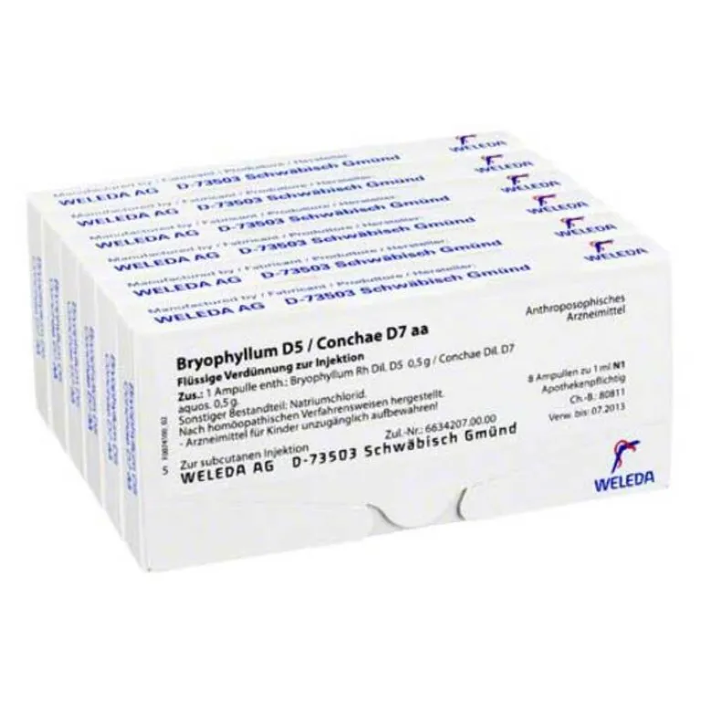 Weleda Schlaf & Nerven-Bryophyllum D 5 / Conchae D 7 Ampullen, 48X1 ml