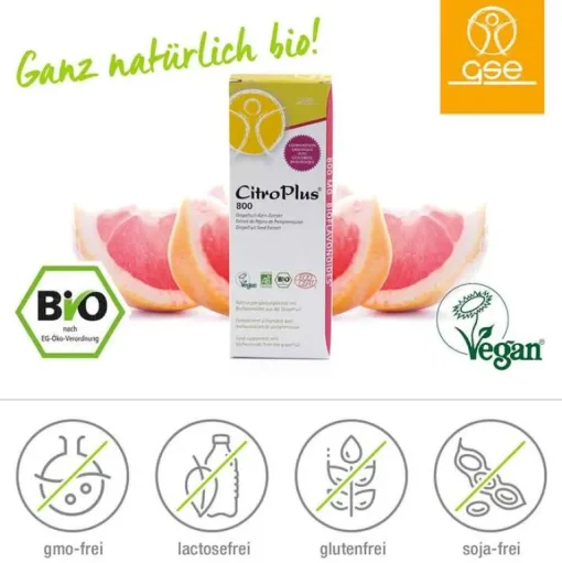 GSE Grapefruitkernextrakt|Sonstige Bio Produkte-Citroplus 800 Bio Grapefruit Kern Extrakt Liquidum, 250 ml