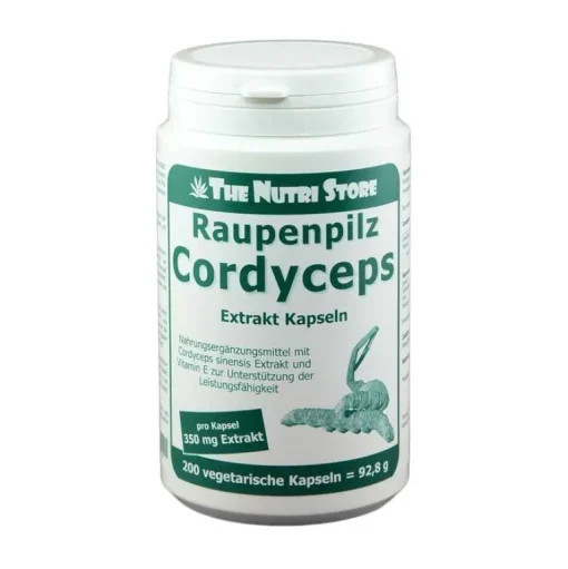 The Nutri Store Cordyceps-Cordyceps 350 mg Extrakt Kapseln, 200 St