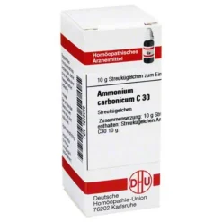 A|A-DHU Ammonium carbonicum C 30 Globuli, 10 g