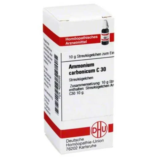A|A-DHU Ammonium carbonicum C 30 Globuli, 10 g