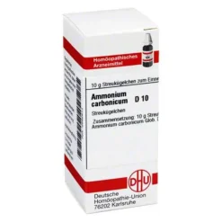 A|A-DHU Ammonium carbonicum D 10 Globuli, 10 g