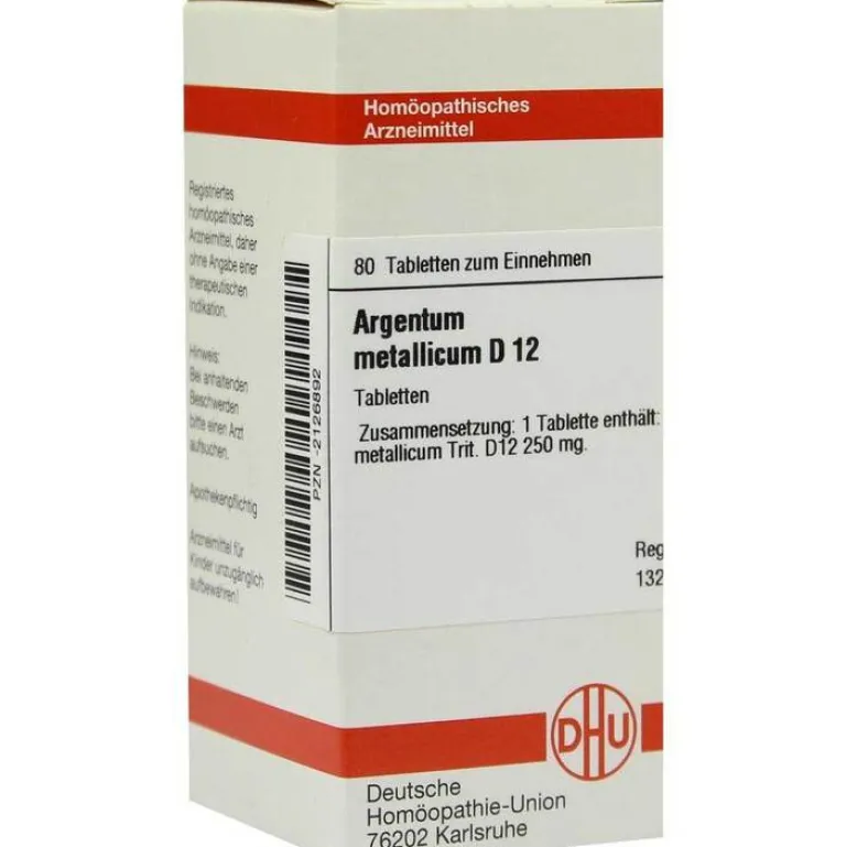 DHU A-Argentum metallicum D 12 Tabletten, 80 St