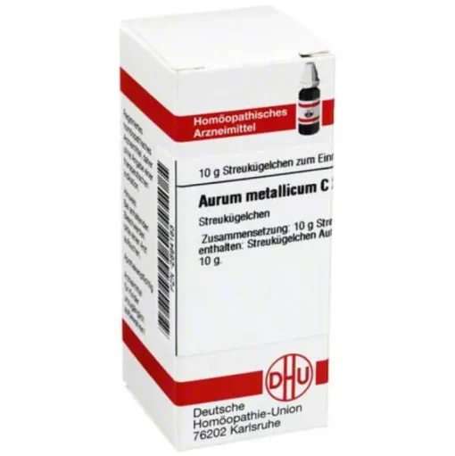 A|A-DHU Aurum metallicum C 200 Globuli, 10 g