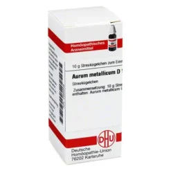 A|A-DHU Aurum metallicum D 10 Globuli, 10 g
