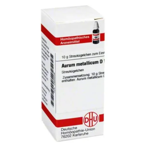 A|A-DHU Aurum metallicum D 10 Globuli, 10 g