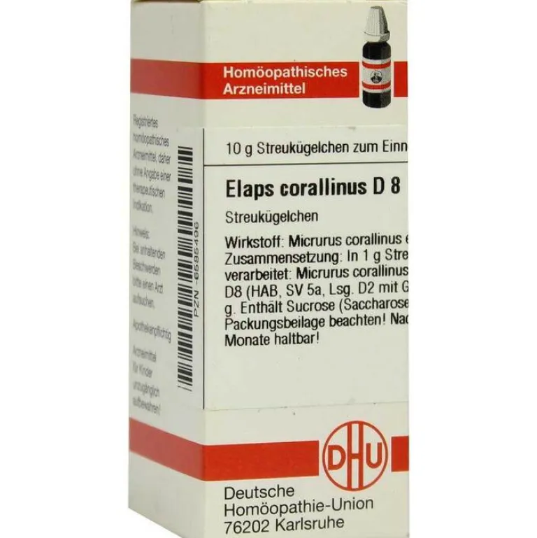 E-DHU Elaps corallinus D 8 Globuli, 10 g