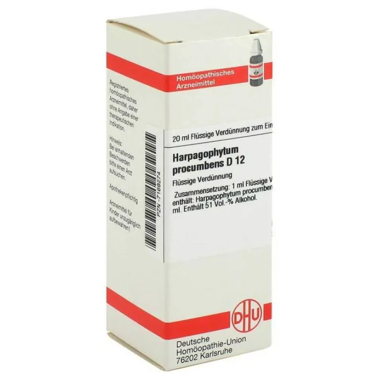 H-DHU Harpagophytum procumbens D 12 Dilution, 20 ml