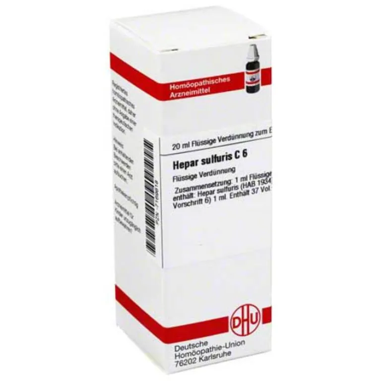 H-DHU Hepar sulfuris C 6 Dilution, 20 ml