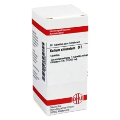 DHU Schüßler-Salze K|Salze 1-12-DHU Kalium chloratum D 3 Tabletten, 80 St