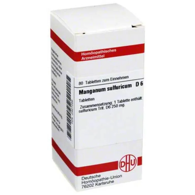 M-DHU Manganum sulfuricum D 6 Tabletten, 80 St