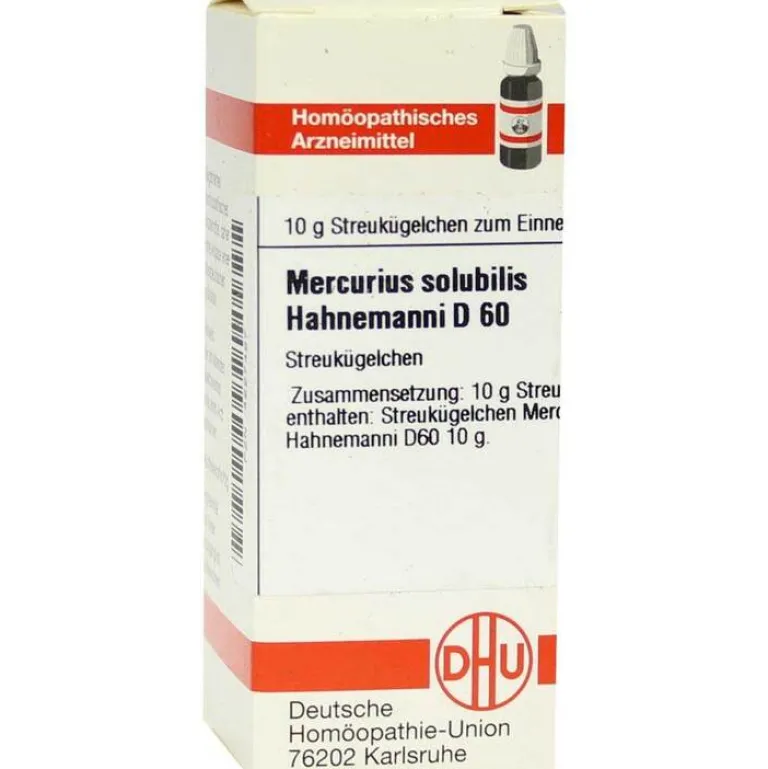 M-DHU Mercurius solubilis D 60 Globuli, 10 g