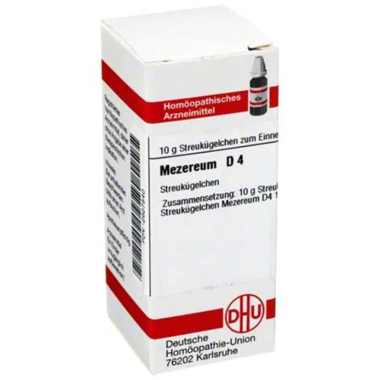 M|M-DHU Mezereum D 4 Globuli, 10 g