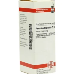 P-DHU Paeonia officinalis D 3 Dilution, 20 ml