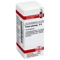 P|P-DHU Panax Ginseng D 6 Globuli, 10 g