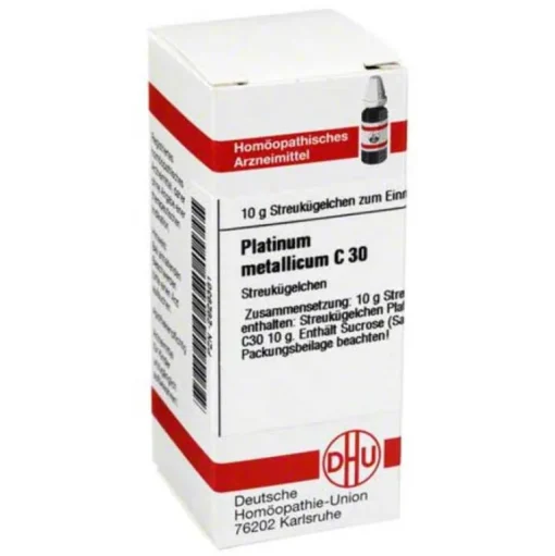 P|P-DHU Platinum metallicum C 30 Globuli, 10 g