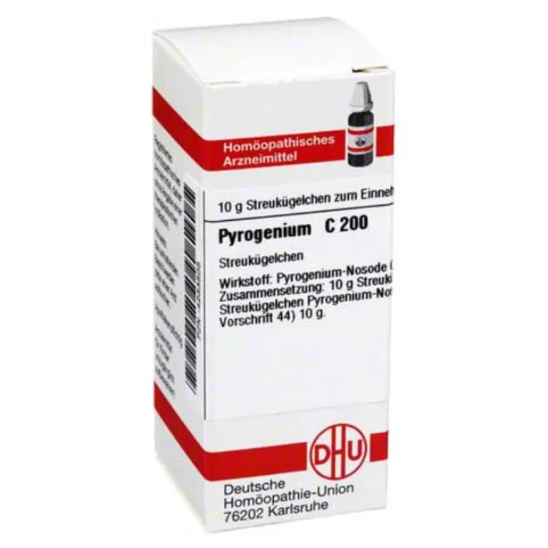 P-DHU Pyrogenium C 200 Globuli, 10 g