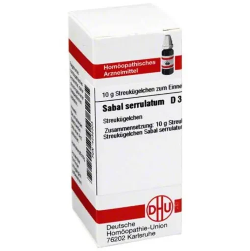 S|S-DHU Sabal serrulata D 3 Globuli, 10 g