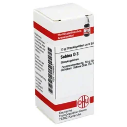 S|S-DHU Sabina D 3 Globuli, 10 g