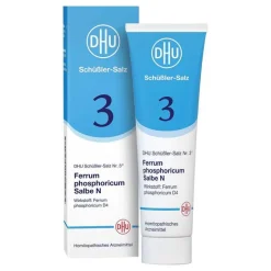 DHU Schüßler-Salze Salze 1-12|Salben-DHU Schüßler-Salz Nr. 3 Ferrum phosphoricum Salbe N D4 , 50 g