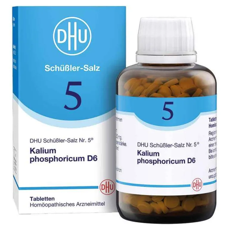 DHU Schüßler-Salze Salze 1-12|D 6-DHU Schüßler-Salz Nr. 5 Kalium phosphoricum D6 Tabletten, 900 St