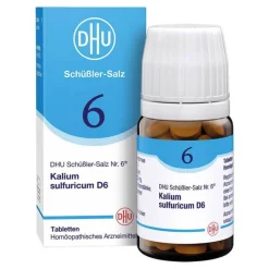 DHU Schüßler-Salze Salze 1-12|D 6-DHU Schüßler-Salz Nr. 6 Kalium sulfuricum D6 Tabletten, 80 St