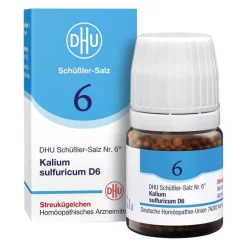 DHU Schüßler-Salze Salze Als Globuli|Salze 1-12-DHU Schüßler-Salz Nr. 6 Kalium sulfuricum D6 Globuli, 10 g