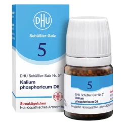 DHU Schüßler-Salze Salze Als Globuli|Salze 1-12-DHU Schüßler-Salz Nr. 5 Kalium phosphoricum D6 Globuli, 10 g
