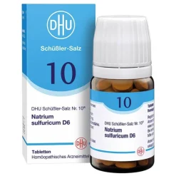 DHU Schüßler-Salze Salze 1-12|D 6-DHU Schüßler-Salz Nr. 10 Natrium sulfuricum D6 Tabletten, 80 St