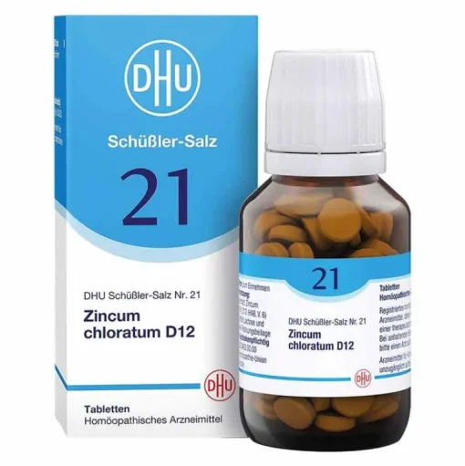 DHU Schüßler-Salze Salze 13-24|D 12-DHU Schüßler-Salz Nr. 21 Zincum chloratum D12 Tabletten, 200 St