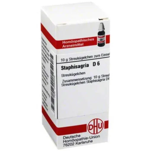 DHU S|S-Staphisagria D 6 Globuli, 10 g