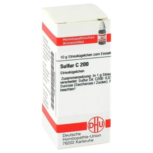 DHU S|S-Sulfur C 200 Globuli, 10 g