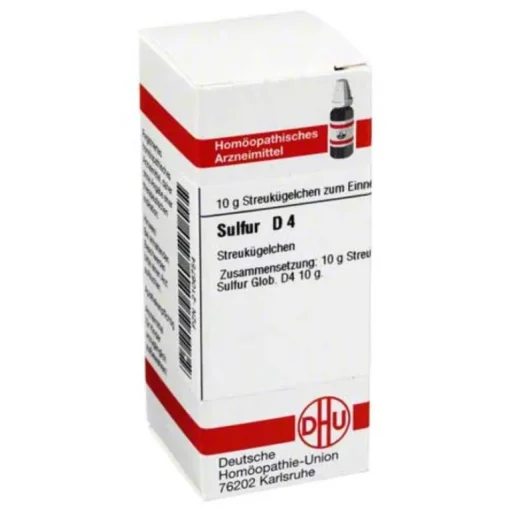 DHU S|S-Sulfur D 4 Globuli, 10 g