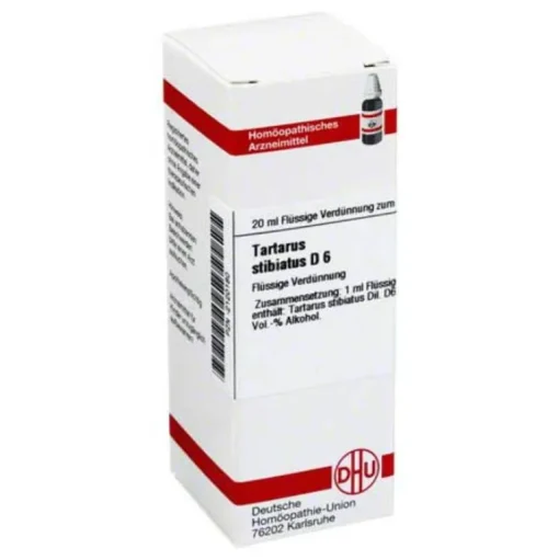 DHU T-Tartarus stibiatus D 6 Dilution, 20 ml