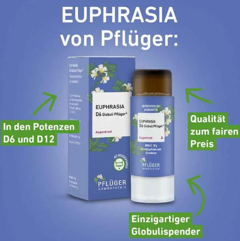 Pflüger E-Euphrasia D12 Globuli Dosierspender, 10 g