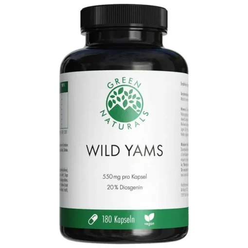 Green Naturals Yamswurzel-Wild Yam hochdosiert vegan Kapseln, 180 St