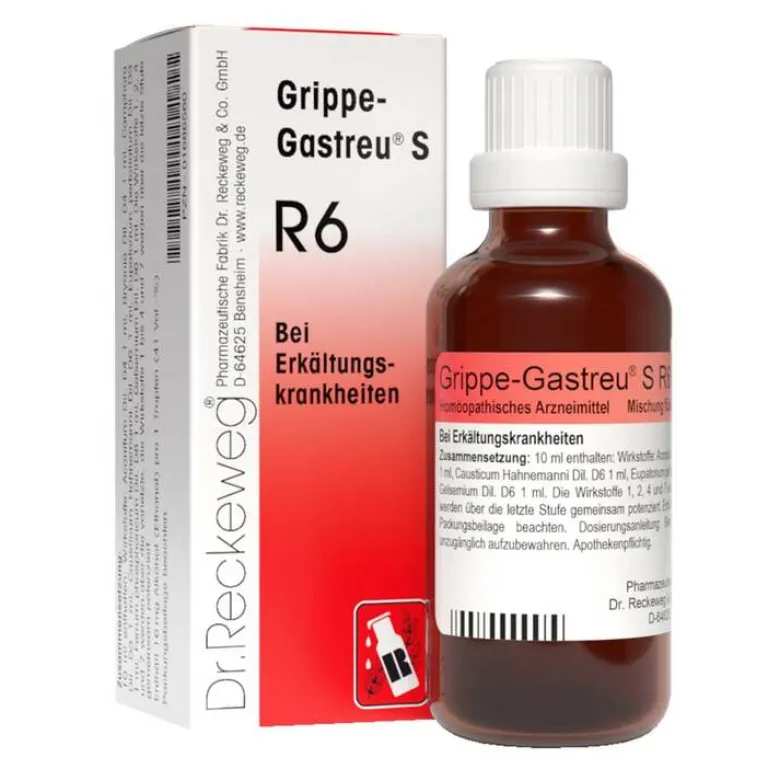 Gastreu Dr. Reckeweg-Grippe- S R6 Tropfen zum Einnehmen, 22 ml
