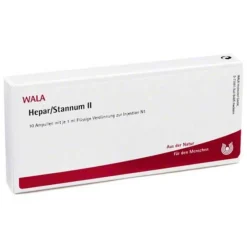 Wala Leber & Galle-Hepar Stannum II Ampullen, 10X1 ml