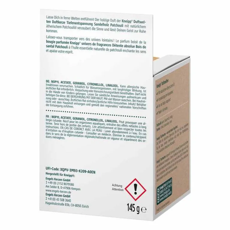 Kneipp Duftsets-Duftwelten Duftkerze Tiefen-Entspannung, 145 g