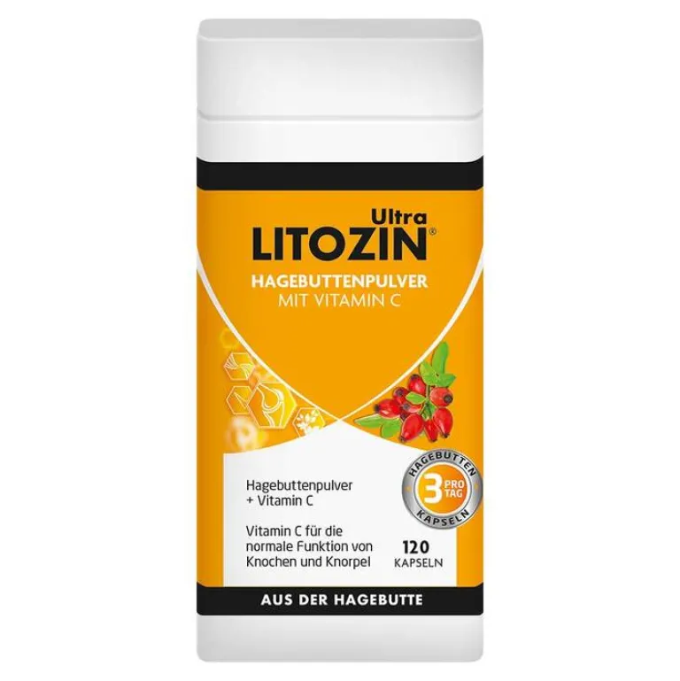 Litozin Hagebuttenpulver-Ultra Kapseln, 120 St