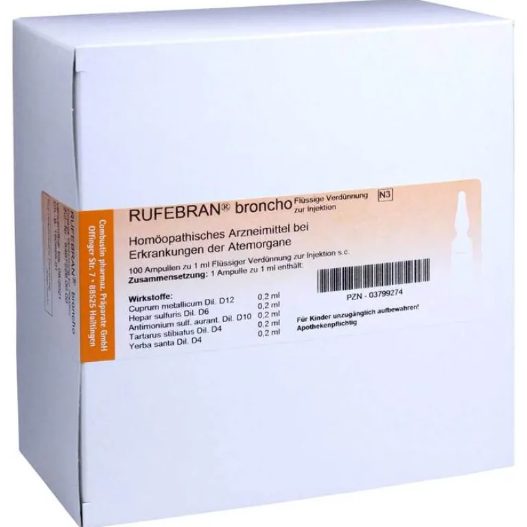Combustin Presselin-Rufebran broncho Ampullen, 100 St