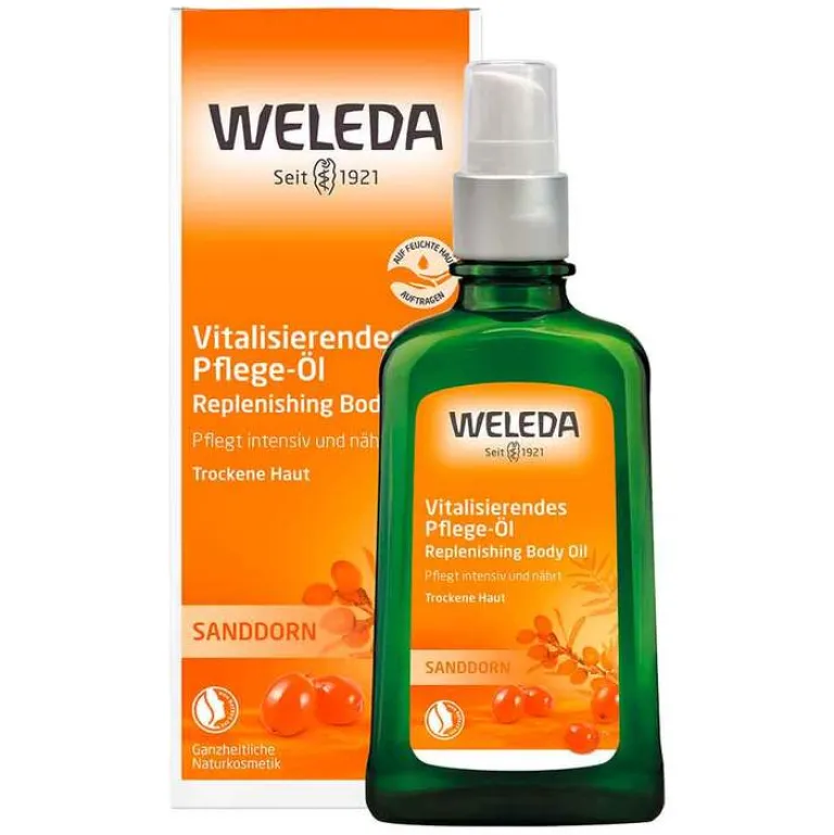 Weleda Massageöle|Massageöle-Sanddorn vitalisierendes Pflege-Öl, 100 ml