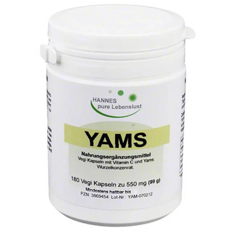 Hannes pure Lebenslust Yamswurzel-Yams Wurzel Kapseln, 180 St